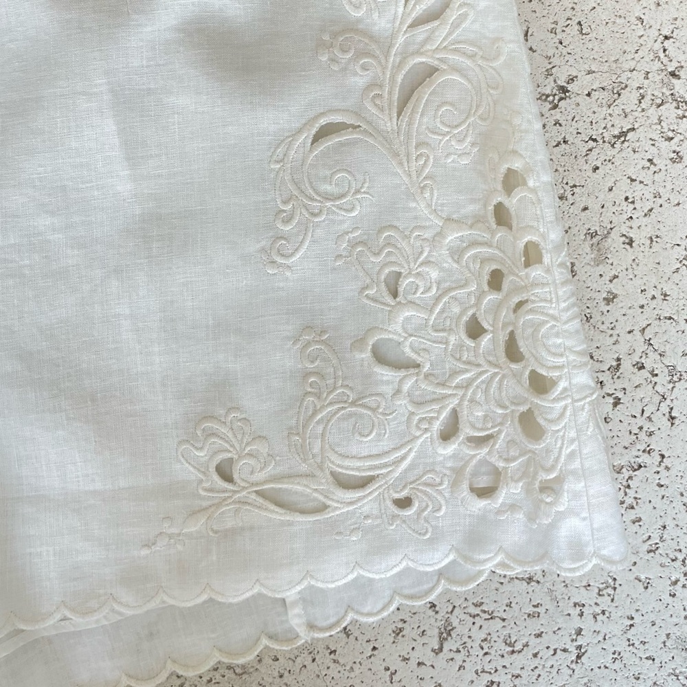 ZIMMERMANN 🍦🌴 PEGGY Shorts. White embroidered shorts. US 10. NEW with tag. - Picture 8 of 10